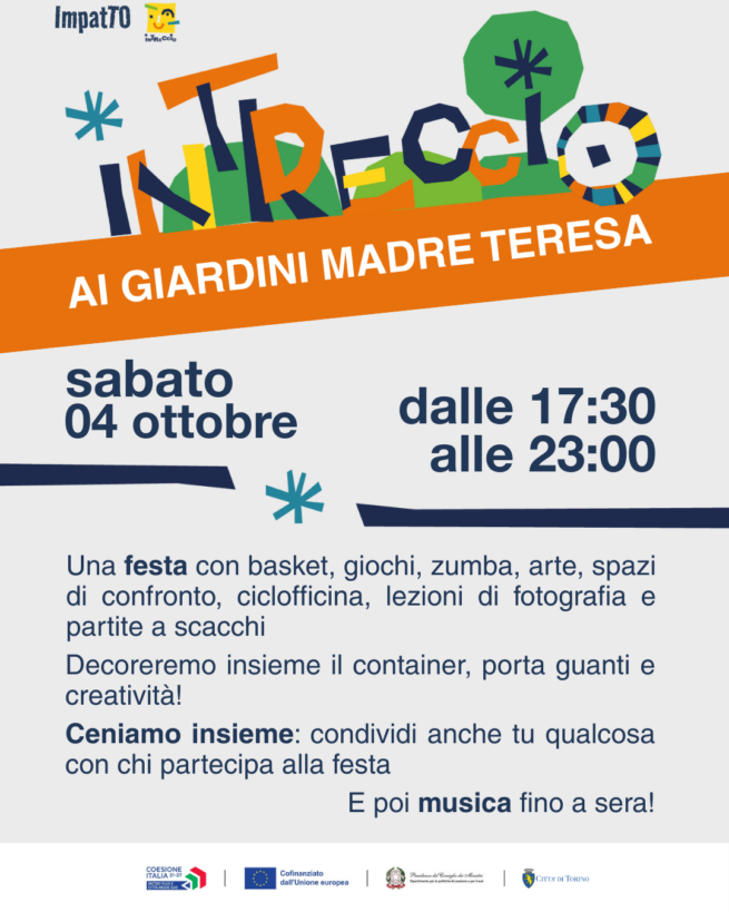 Intreccio ai Giardini Madre Teresa: una giornata di festa – Fondazione ...